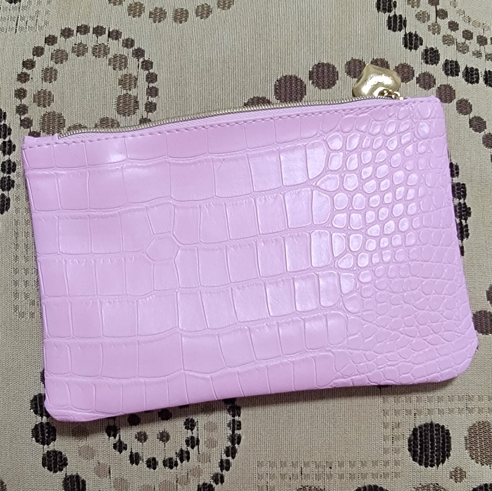 Ipsy Pink Cosmetic Makeup Glam Bag Accessories Pouch February 2025
